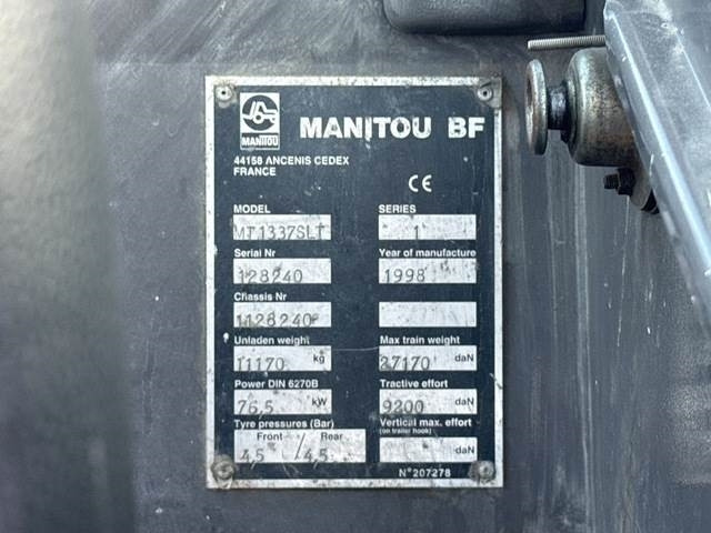 Manitou MT1337SLT - Teleskopický manipulátor: obrázek 5 Manitou MT1337SLT - Teleskopický manipulátor: obrázek 5