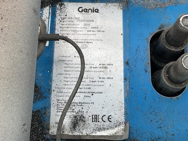 Genie GS1932 - Nůžková plošina: obrázek 5 Genie GS1932 - Nůžková plošina: obrázek 5