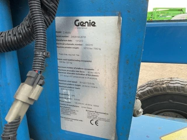 Genie Z45/25J - Kloubová plošina: obrázek 5 Genie Z45/25J - Kloubová plošina: obrázek 5