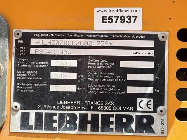 Liebherr R954C HDV - Demoliční bagr: obrázek 5 Liebherr R954C HDV - Demoliční bagr: obrázek 5