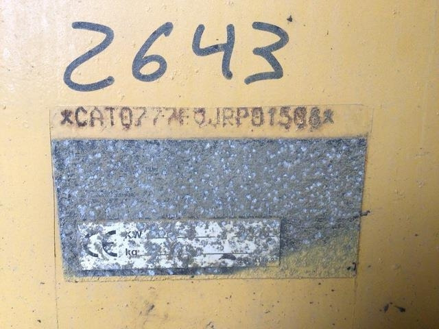 CAT 777F - Pevný dempr: obrázek 5 CAT 777F - Pevný dempr: obrázek 5