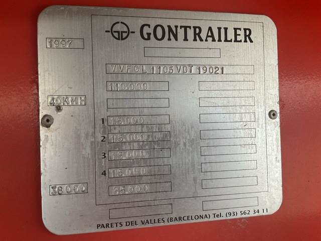 Gontrailer GL1105 - Podvalníkový návěs: obrázek 5 Gontrailer GL1105 - Podvalníkový návěs: obrázek 5