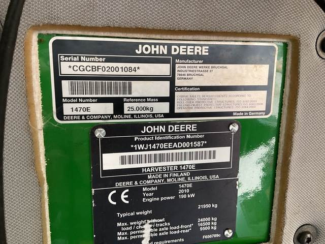 John Deere 1470E - Harvestor: obrázek 5 John Deere 1470E - Harvestor: obrázek 5