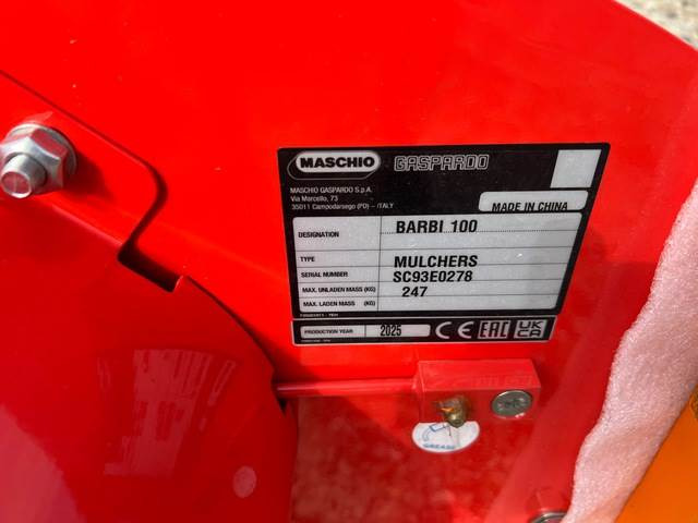 Maschio Gaspardo Barbi 100 HA20 - Kladívkový mulčovač: obrázek 5 Maschio Gaspardo Barbi 100 HA20 - Kladívkový mulčovač: obrázek 5