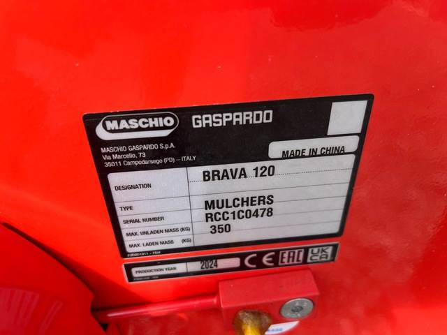 Maschio Gaspardo Brava 120 3P Fix - Kladívkový mulčovač: obrázek 5 Maschio Gaspardo Brava 120 3P Fix - Kladívkový mulčovač: obrázek 5