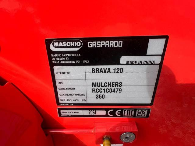 Maschio Gaspardo Brava 120 3P Fix - Kladívkový mulčovač: obrázek 5 Maschio Gaspardo Brava 120 3P Fix - Kladívkový mulčovač: obrázek 5
