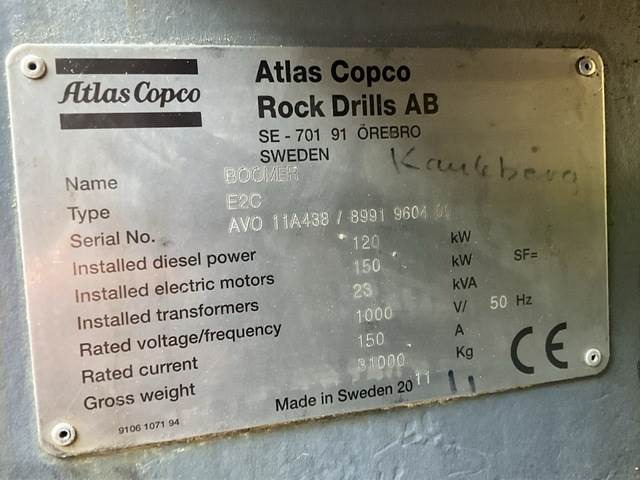 Atlas Copco E2C - Důlní stroj: obrázek 5 Atlas Copco E2C - Důlní stroj: obrázek 5
