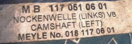 Mercedes-Benz - Rozvodový hřídel pro Nákladní auto: obrázek 5 Mercedes-Benz - Rozvodový hřídel pro Nákladní auto: obrázek 5