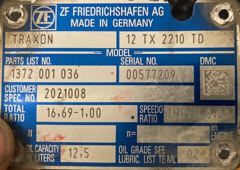 ZF 12 TX 2210 TD - Převodovka pro Nákladní auto: obrázek 3 ZF 12 TX 2210 TD - Převodovka pro Nákladní auto: obrázek 3