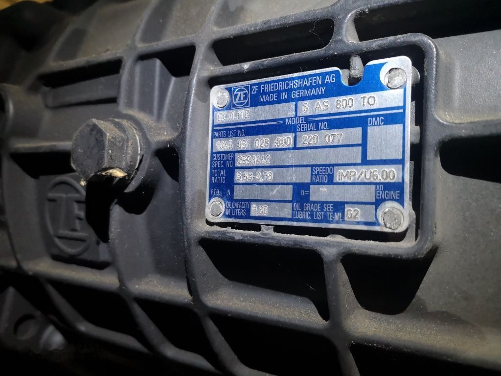 ZF 6AS 800 TO (6AS 800 TO) - Převodovka pro Nákladní auto: obrázek 1 ZF 6AS 800 TO (6AS 800 TO) - Převodovka pro Nákladní auto: obrázek 1