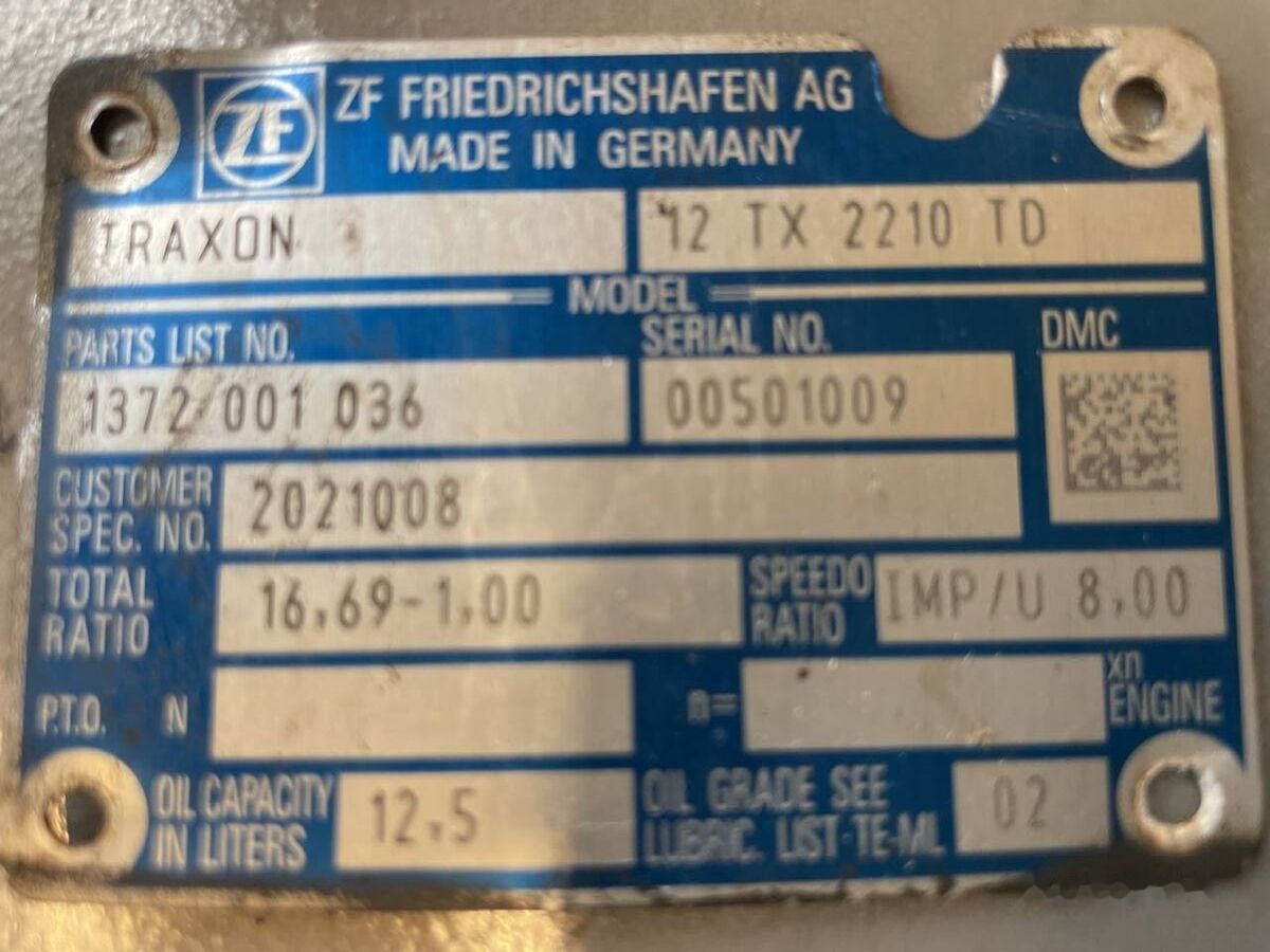 ZF Traxon 12 TX 2210 TD (1372 001 036) - Převodovka pro Nákladní auto: obrázek 3 ZF Traxon 12 TX 2210 TD (1372 001 036) - Převodovka pro Nákladní auto: obrázek 3