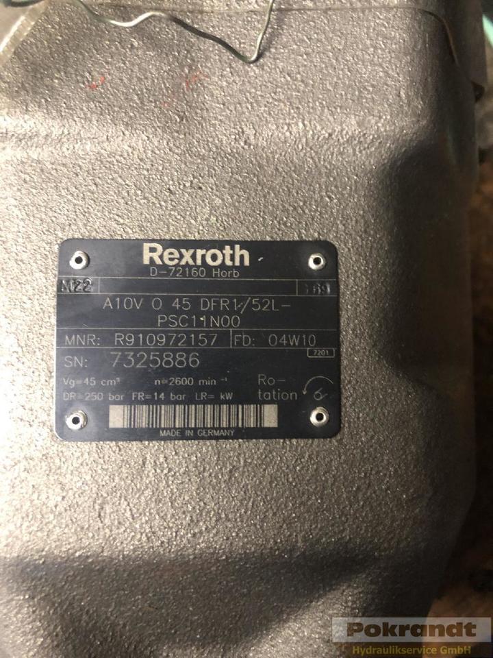 Rexroth A10VO45DFR1 52L PSC11N00 - Hydraulické čerpadlo: obrázek 2 Rexroth A10VO45DFR1 52L PSC11N00 - Hydraulické čerpadlo: obrázek 2