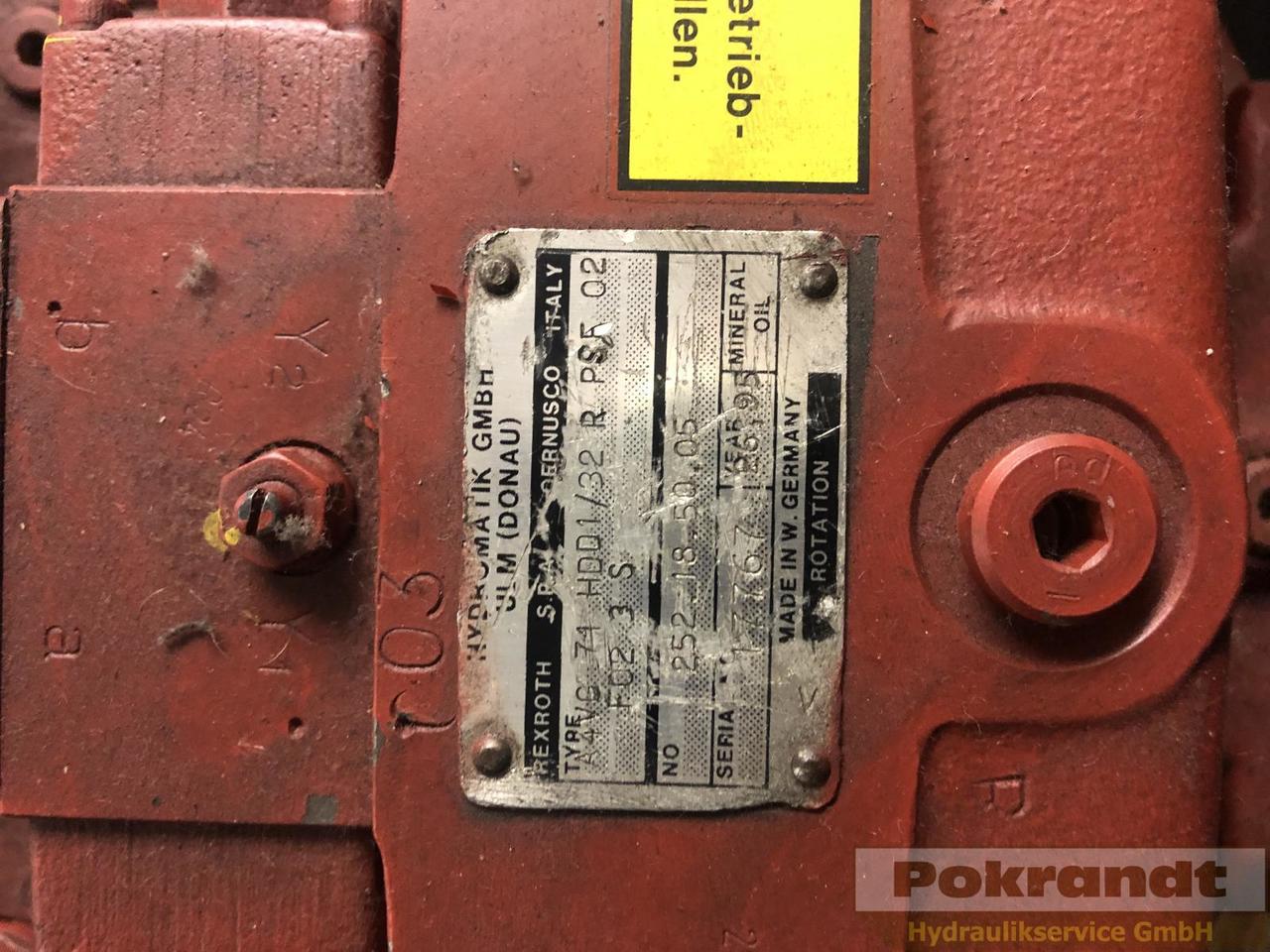 Rexroth A4VG71HDD1/32R PSF02F023S Bosch A4VG71HDD1 32R PSF 02 F023S - Hydraulické čerpadlo: obrázek 2 Rexroth A4VG71HDD1/32R PSF02F023S Bosch A4VG71HDD1 32R PSF 02 F023S - Hydraulické čerpadlo: obrázek 2