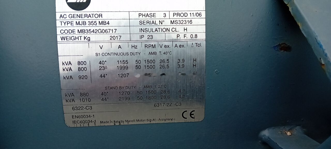 Nový Elektrický generátor Cummins GENERATOR CUMMINS STAMFORD 1300 KW 1600 KVA FABRYCZNIE NOWY AGRE: obrázek 28