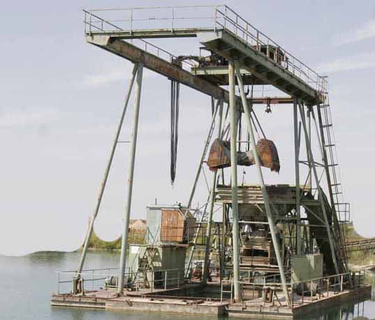 Ridinger 4 cbm – swimming excavator / Schwimmbagger - Plovoucí bagr: obrázek 1 Ridinger 4 cbm – swimming excavator / Schwimmbagger - Plovoucí bagr: obrázek 1
