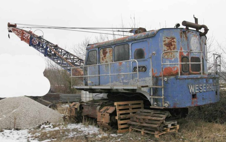 Weserhütte W12 – Dragline excavator / Seilbagger - Rypadlo s vlečným korečkem: obrázek 1 Weserhütte W12 – Dragline excavator / Seilbagger - Rypadlo s vlečným korečkem: obrázek 1
