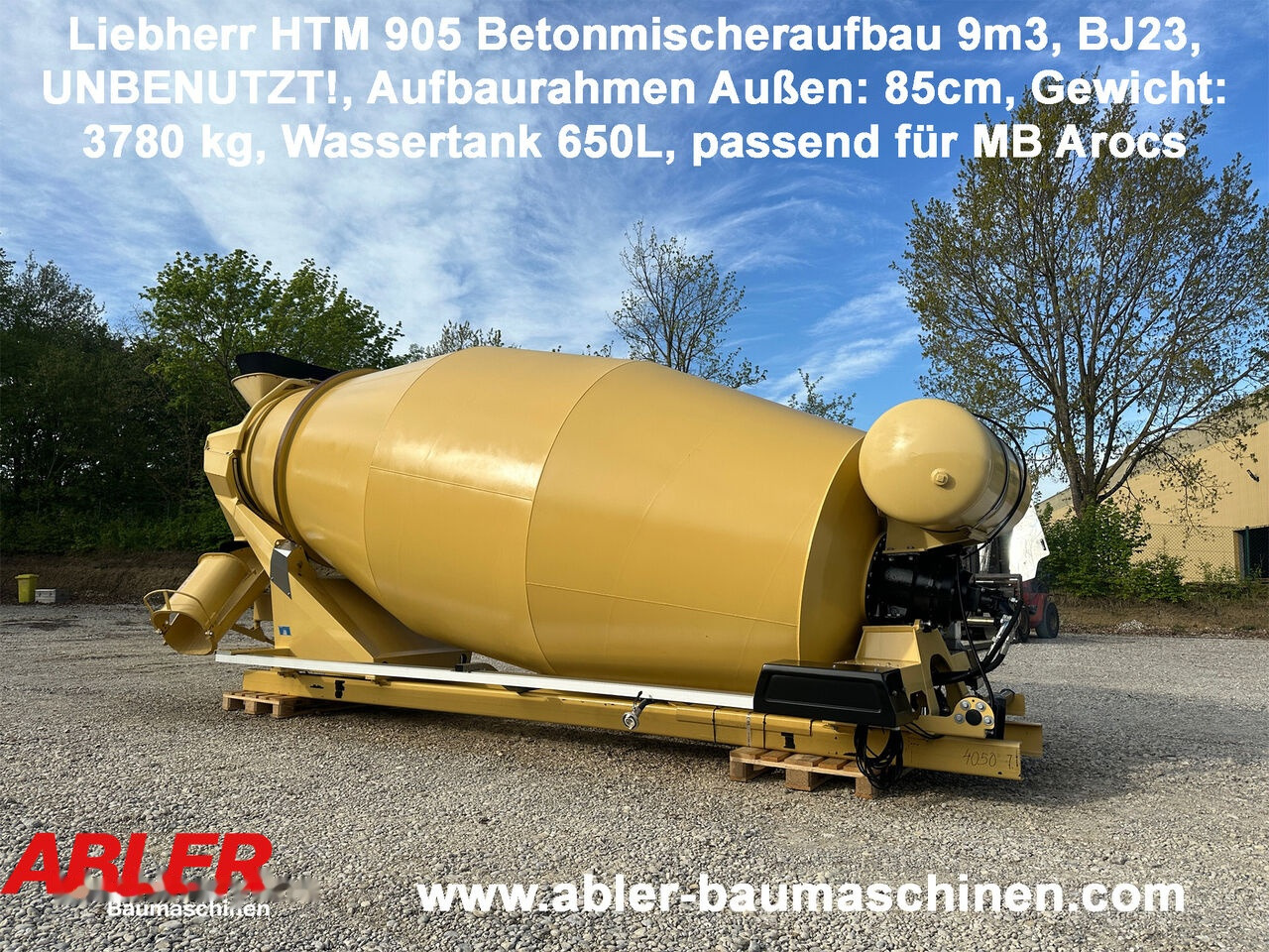 Stavební míchačka Liebherr HTM 905 Betonmischeraufbau 9m3 unbenutzt! Mercedes Chassis: obrázek 1