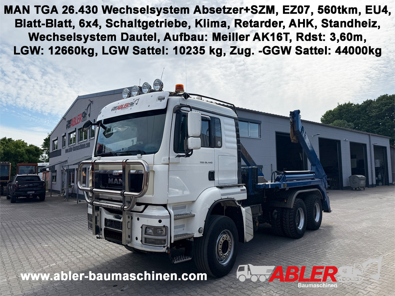 MAN TGS 26.440 WECHSELSYSTEM Absetzer+SZM - Ramenový nosič kontajnerov: obrázek 1 MAN TGS 26.440 WECHSELSYSTEM Absetzer+SZM - Ramenový nosič kontajnerov: obrázek 1