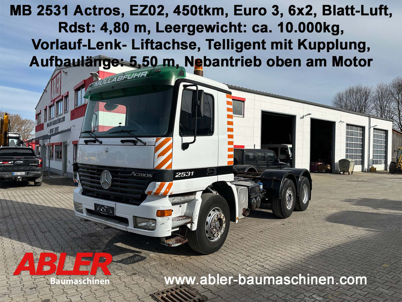 Mercedes-Benz 2531 Actros Fahrgestell - Podvozek s kabinou: obrázek 1 Mercedes-Benz 2531 Actros Fahrgestell - Podvozek s kabinou: obrázek 1
