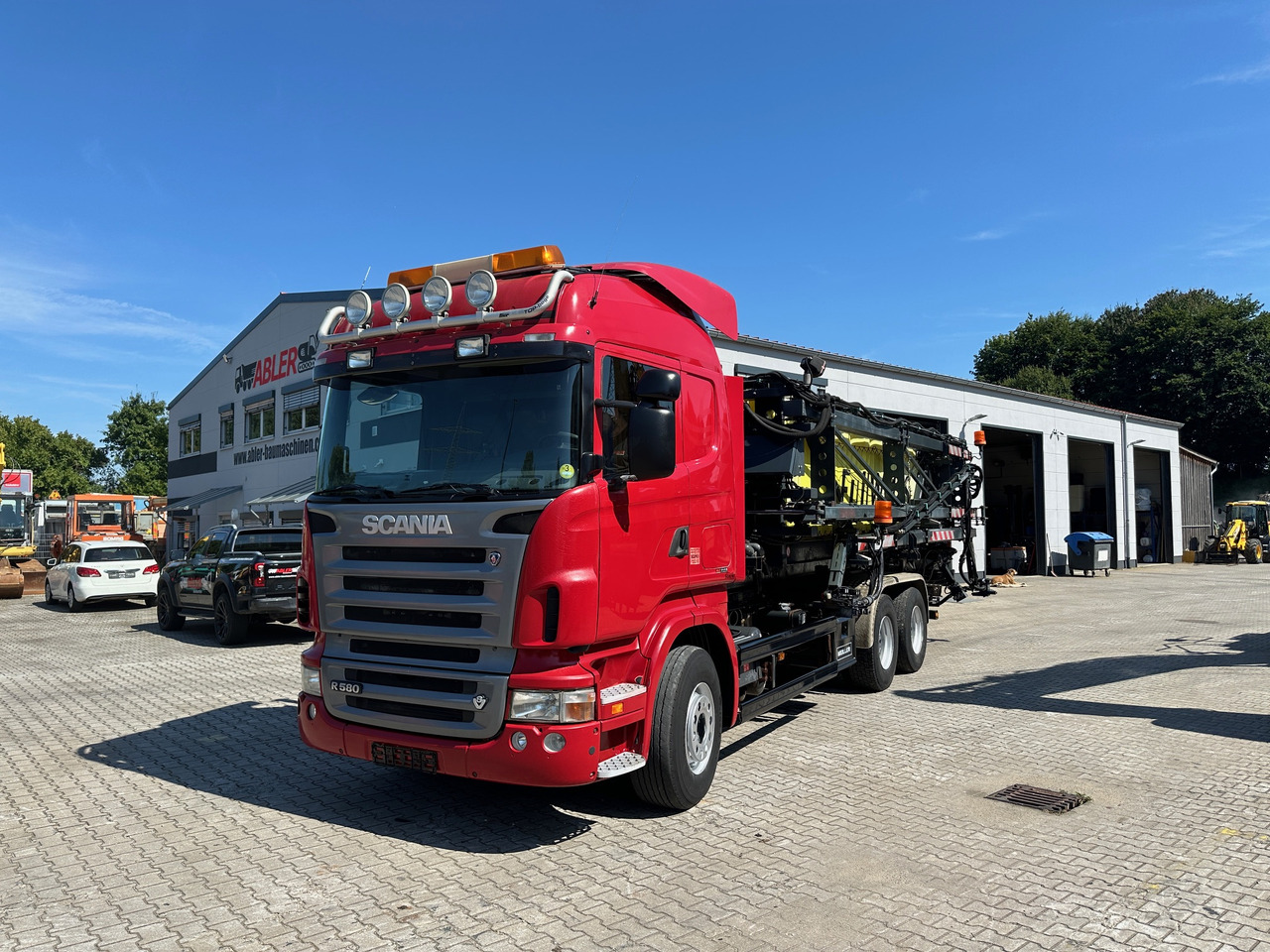 Scania R580 Abrollkipper V8 Mit Küpper Weisser Enteisungsgerät 45m - Hákový nosič kontejnerů: obrázek 2 Scania R580 Abrollkipper V8 Mit Küpper Weisser Enteisungsgerät 45m - Hákový nosič kontejnerů: obrázek 2