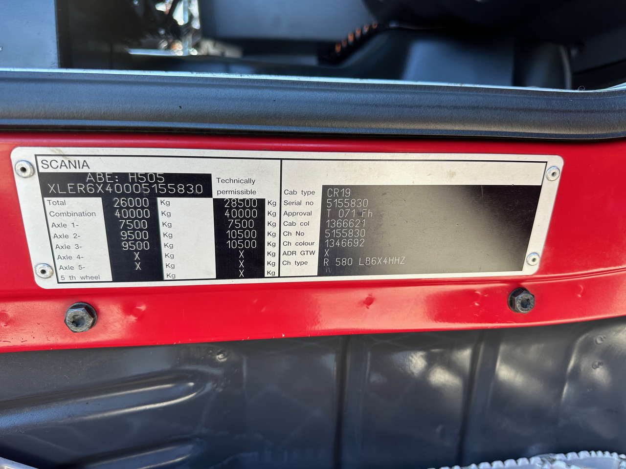 Hákový nosič kontejnerů Scania R580 Abrollkipper V8 Mit Küpper Weisser Enteisungsgerät 45m: obrázek 18