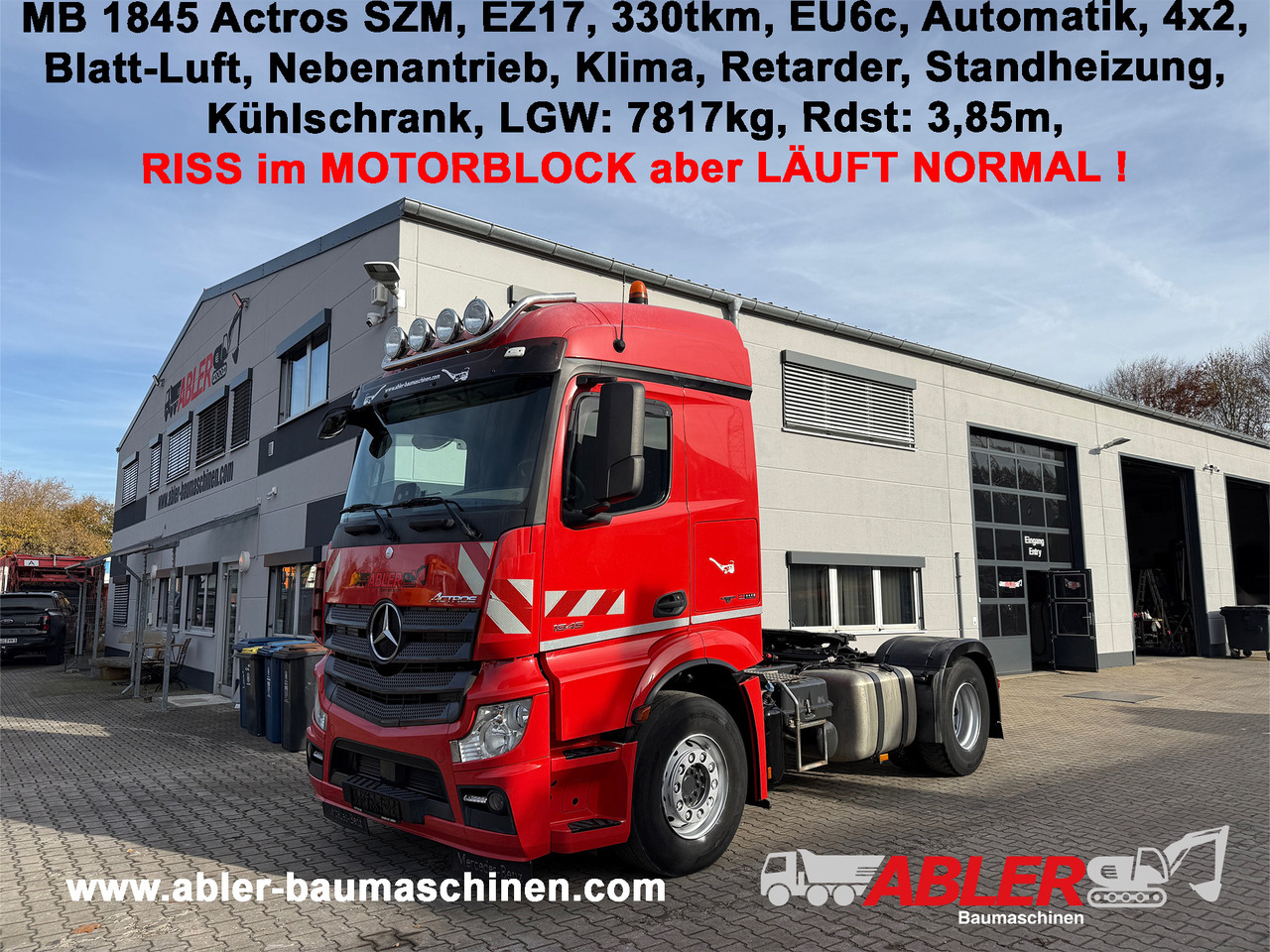Mercedes-Benz 1845 Actros SZM Klima Retarder Nebenantrieb - Tahač: obrázek 1 Mercedes-Benz 1845 Actros SZM Klima Retarder Nebenantrieb - Tahač: obrázek 1