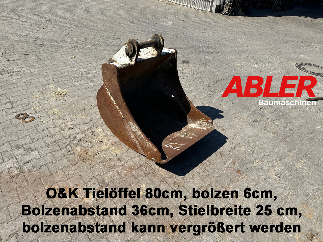 Tieflöffel 80cm O & K - Lžíce na bagr pro Stavební technika: obrázek 1 Tieflöffel 80cm O & K - Lžíce na bagr pro Stavební technika: obrázek 1