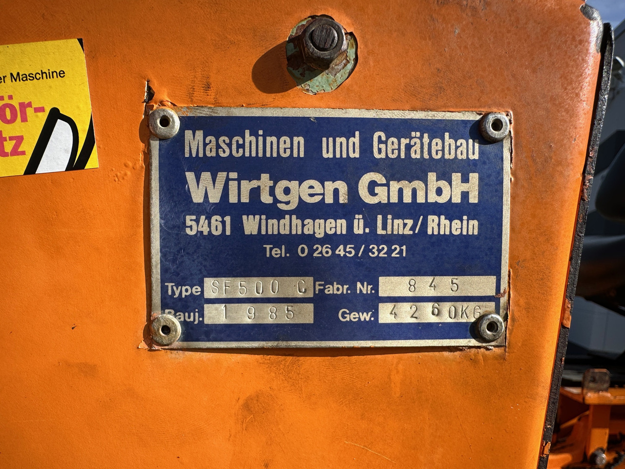 Silniční fréza Wirtgen SF500C Asphaltfräse: obrázek 13 Silniční fréza Wirtgen SF500C Asphaltfräse: obrázek 13