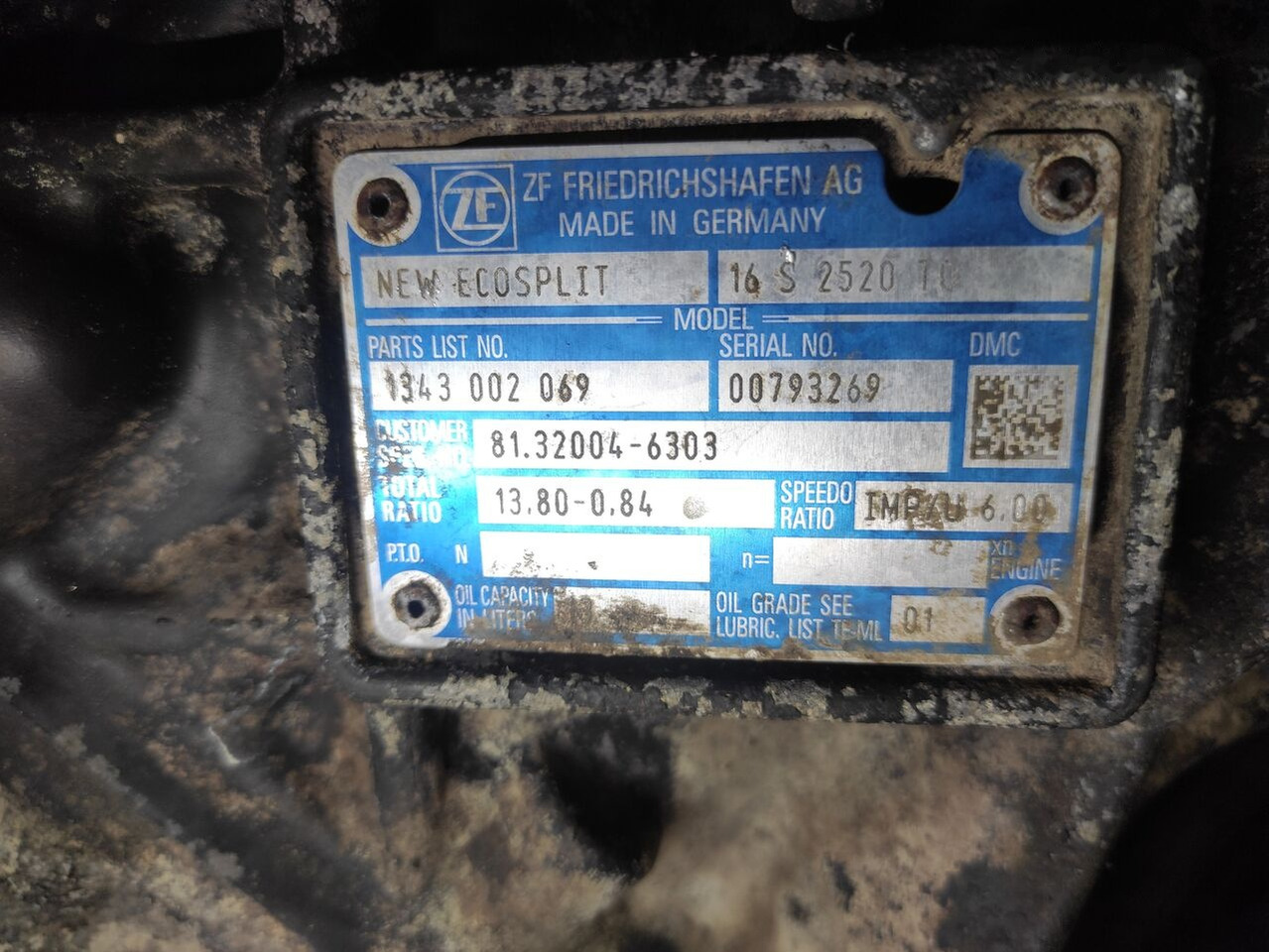 MAN ZF 16S2520TO MAN TGA, TGX, TGS truck - Převodovka pro Nákladní auto: obrázek 2 MAN ZF 16S2520TO MAN TGA, TGX, TGS truck - Převodovka pro Nákladní auto: obrázek 2
