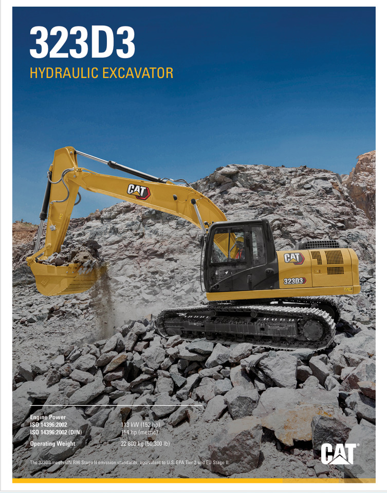 CATERPILLAR 323D3 Hydraulic Excavator - Pásové rýpadlo: obrázek 2 CATERPILLAR 323D3 Hydraulic Excavator - Pásové rýpadlo: obrázek 2