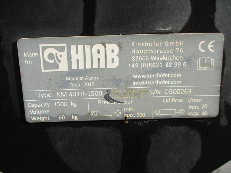 Kinshofer KM401H-1500 - Jeřáb: obrázek 5 Kinshofer KM401H-1500 - Jeřáb: obrázek 5