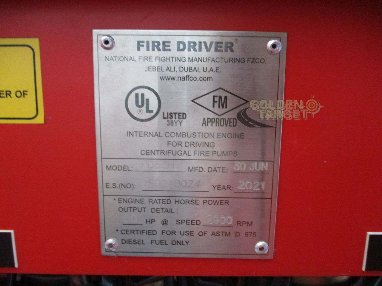 Hasičský vůz NAFFCO FIRE PUMP HOUSE UNIT: obrázek 15