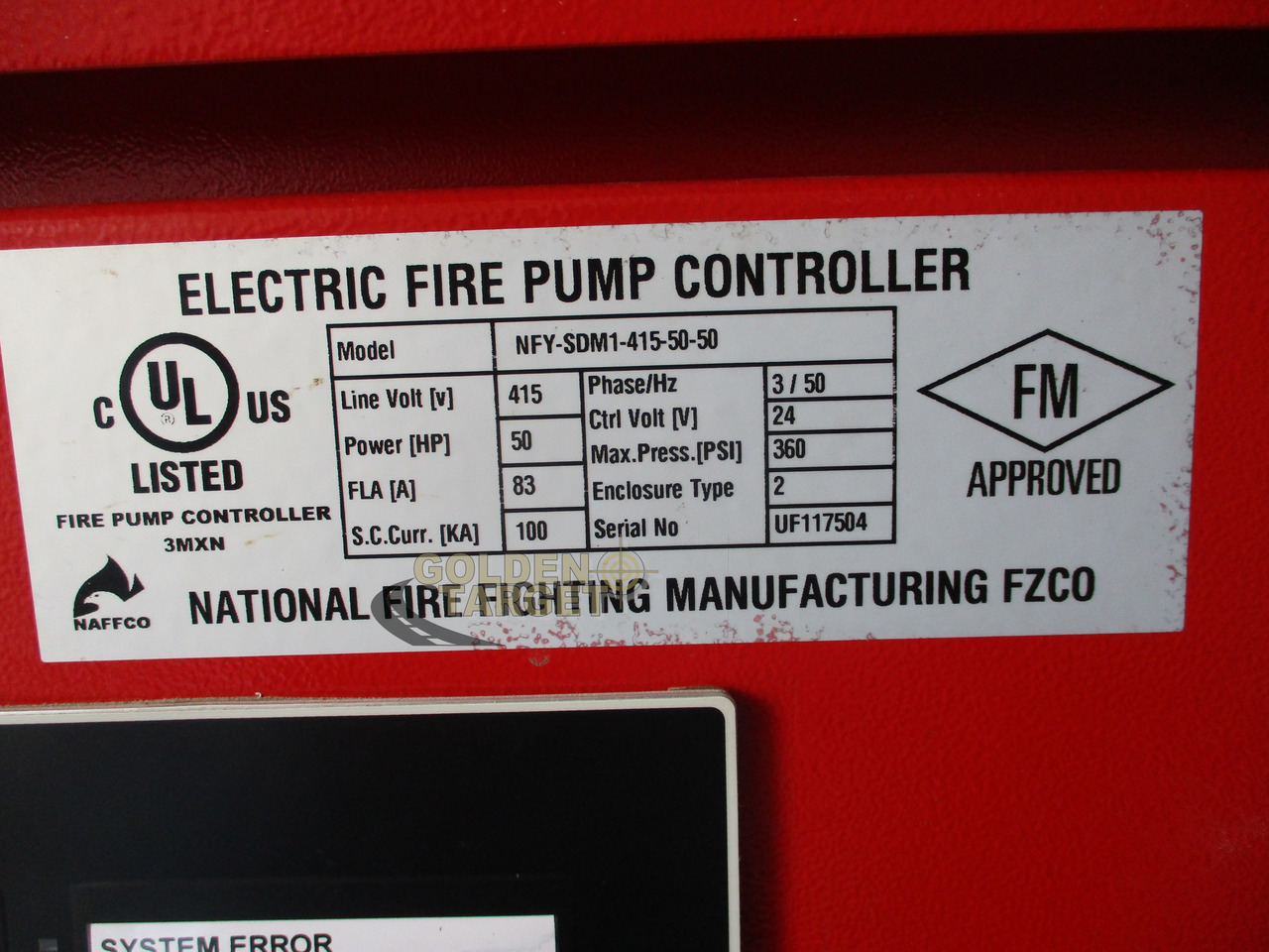 Hasičský vůz NAFFCO FIRE PUMP HOUSE UNIT: obrázek 17