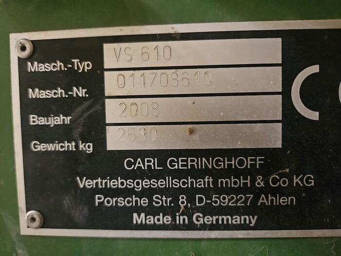 Geringhoff VarioStar 610 - Žací lišta: obrázek 4 Geringhoff VarioStar 610 - Žací lišta: obrázek 4