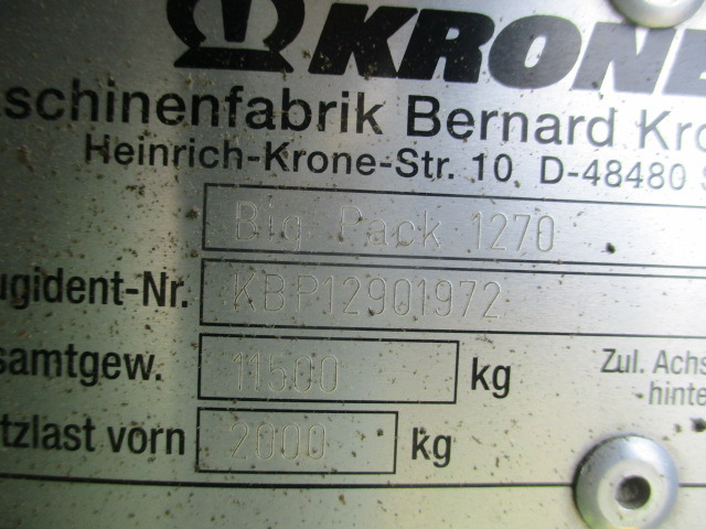 Krone BigPack 1270 XC HighSpeed - Lis na hranaté balíky: obrázek 4 Krone BigPack 1270 XC HighSpeed - Lis na hranaté balíky: obrázek 4