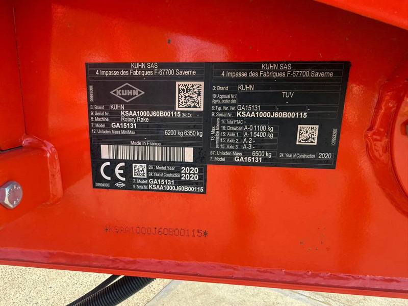 Kuhn Ga 15131 4 rotorhark Kuhn Zwiller - Obraceč/ Shrnovač: obrázek 3 Kuhn Ga 15131 4 rotorhark Kuhn Zwiller - Obraceč/ Shrnovač: obrázek 3