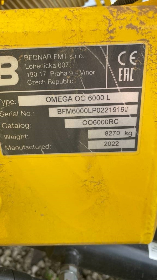 Bednar Omega OO 6000 L - Secí stroj: obrázek 2 Bednar Omega OO 6000 L - Secí stroj: obrázek 2