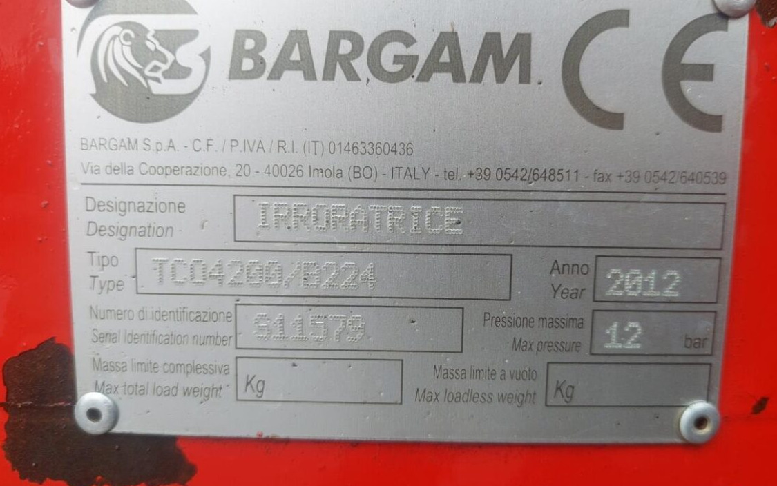 Tažený postřikovač Bargam COMPACT 4200 -28M: obrázek 15 Tažený postřikovač Bargam COMPACT 4200 -28M: obrázek 15