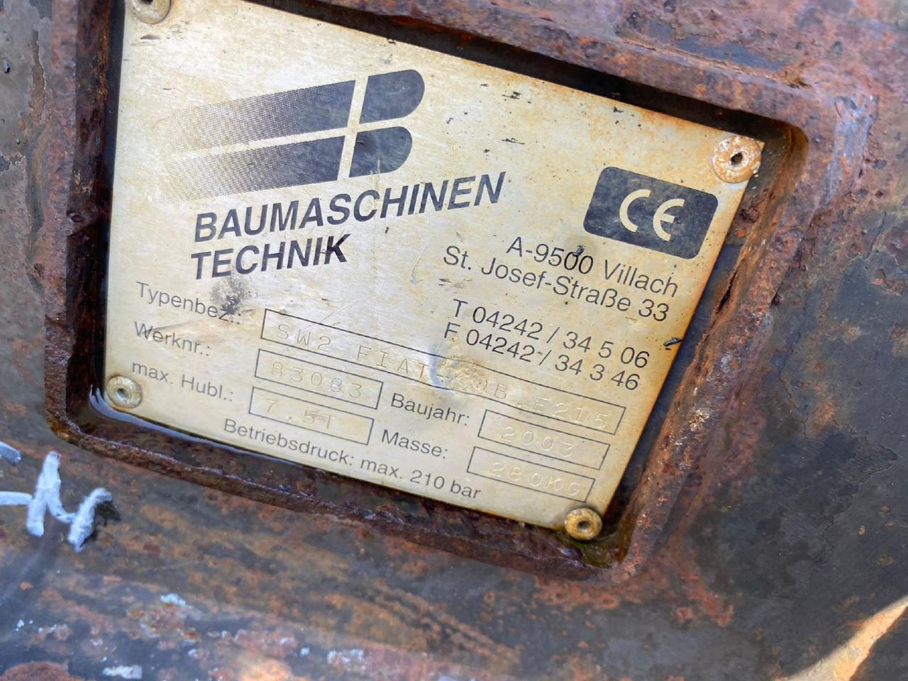 Fiat-Kobelco E 215 - Rychloupínací pro Stavební technika: obrázek 2 Fiat-Kobelco E 215 - Rychloupínací pro Stavební technika: obrázek 2