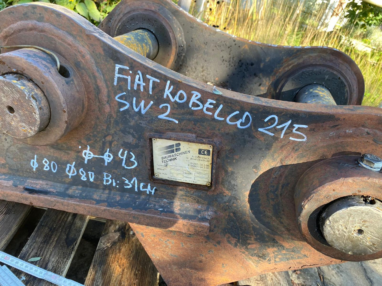 Fiat-Kobelco E 215 - Rychloupínací pro Stavební technika: obrázek 4 Fiat-Kobelco E 215 - Rychloupínací pro Stavební technika: obrázek 4