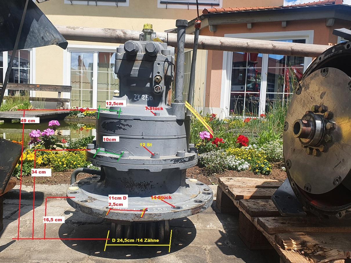 Pohon otoče pro Stavební technika Hitachi ZX 250: obrázek 8