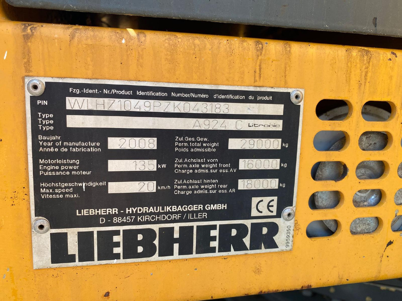 Kolesové rýpadlo Liebherr A924 C LIT: obrázek 10