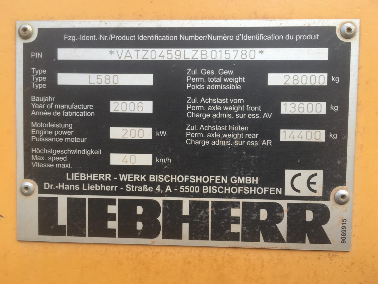 Liebherr L 580 2 plus 2 - Kolový nakladač: obrázek 4 Liebherr L 580 2 plus 2 - Kolový nakladač: obrázek 4