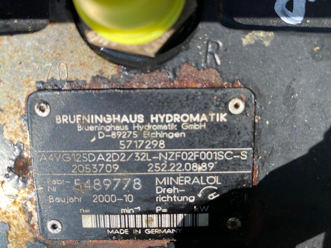 Liebherr PVG 350, A4VG 125 aus L 574 - Hydraulické čerpadlo pro Stavební technika: obrázek 5 Liebherr PVG 350, A4VG 125 aus L 574 - Hydraulické čerpadlo pro Stavební technika: obrázek 5