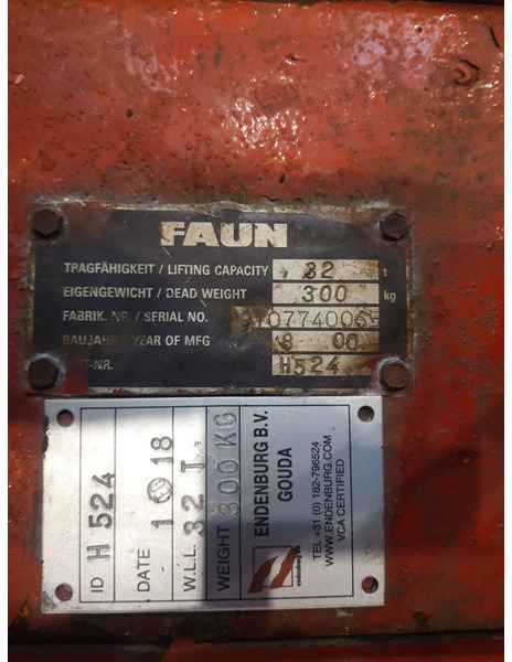 Faun Hookblock 16mm 3 sheave 32 ton - Hydraulická ruka: obrázek 5 Faun Hookblock 16mm 3 sheave 32 ton - Hydraulická ruka: obrázek 5