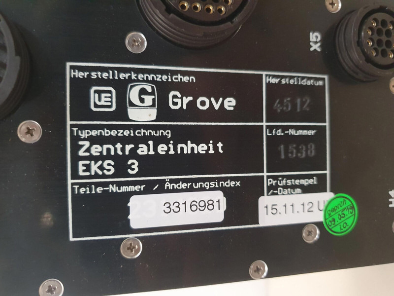 Grove EKS 3 LMB - Elektrický systém pro Jeřáb: obrázek 5 Grove EKS 3 LMB - Elektrický systém pro Jeřáb: obrázek 5