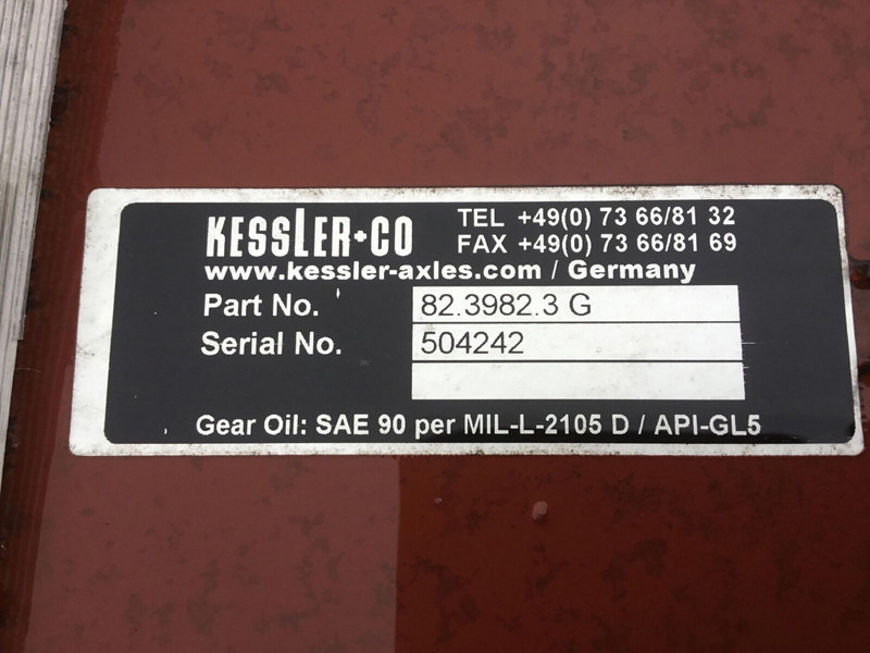KESSLER axle - Náprava a díly pro Jeřáb: obrázek 5 KESSLER axle - Náprava a díly pro Jeřáb: obrázek 5