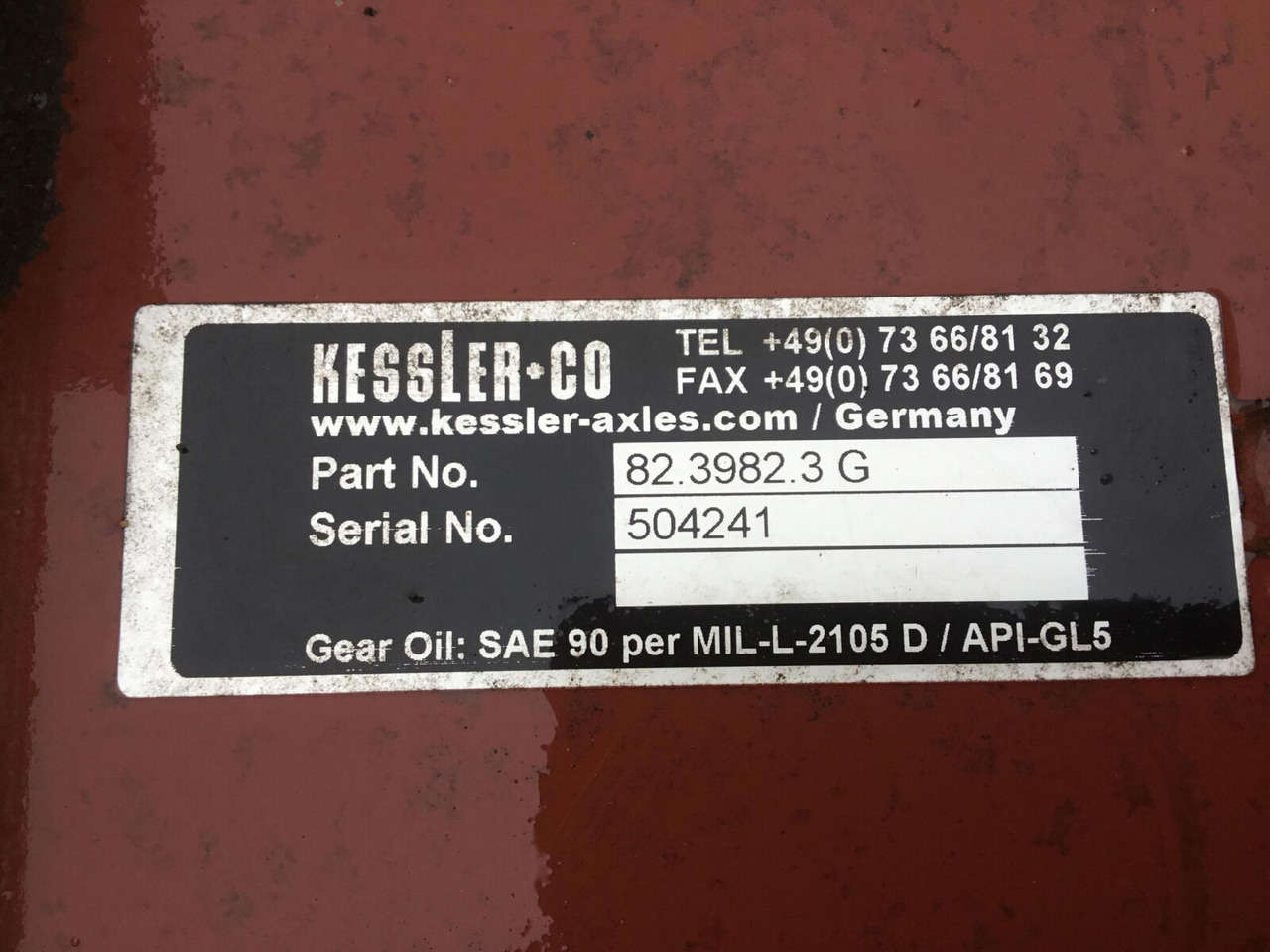 Kessler axle 82.3982.3G - Zadní náprava pro Autojeřáb: obrázek 5 Kessler axle 82.3982.3G - Zadní náprava pro Autojeřáb: obrázek 5
