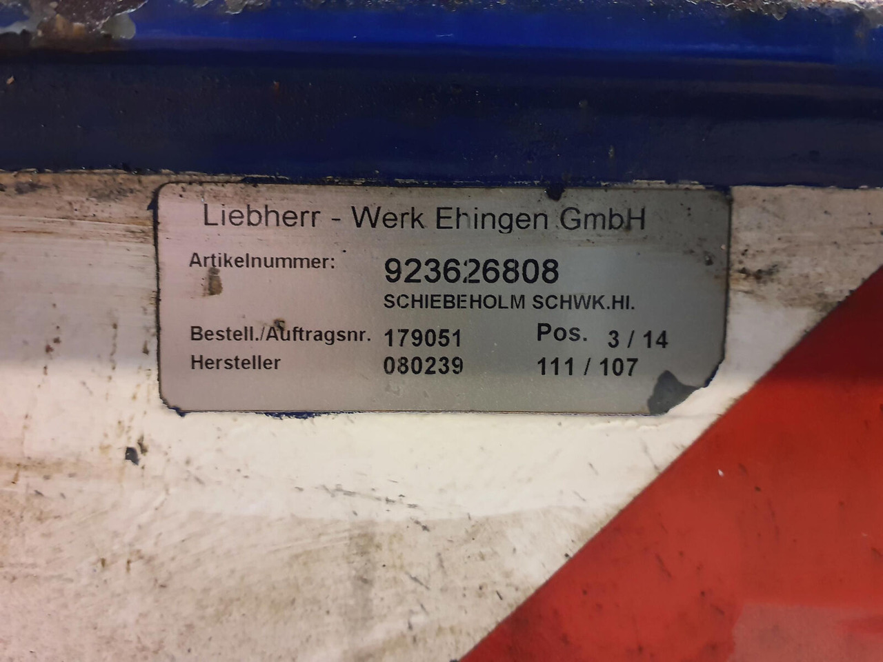 Liebherr LTM 1070-4.2 outrigger rear - Podvěs pro Autojeřáb: obrázek 1 Liebherr LTM 1070-4.2 outrigger rear - Podvěs pro Autojeřáb: obrázek 1