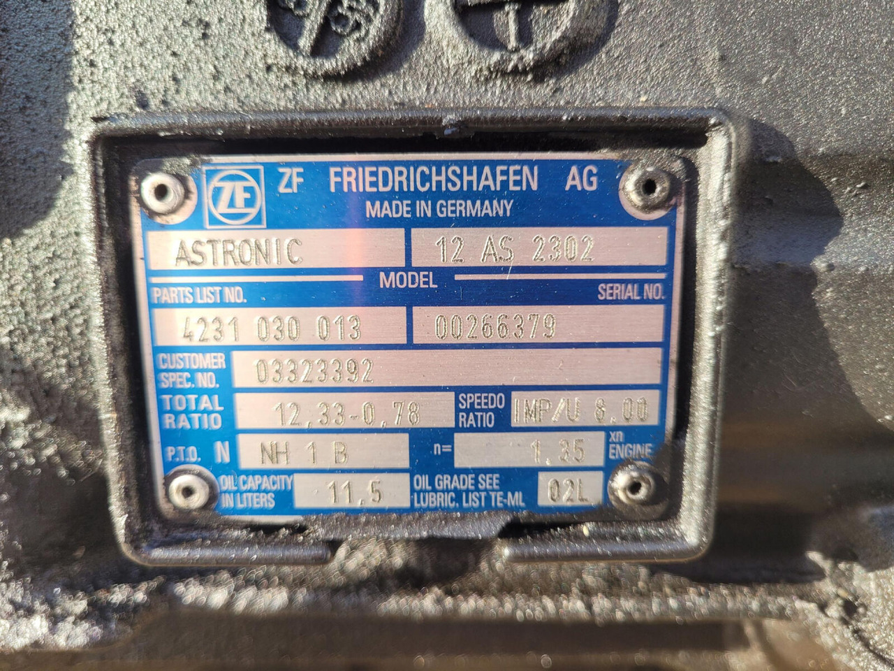 ZF GMK 3055 Gearbox ZF Astronic 12 AS 2302 - Převodovka pro Autojeřáb: obrázek 5 ZF GMK 3055 Gearbox ZF Astronic 12 AS 2302 - Převodovka pro Autojeřáb: obrázek 5
